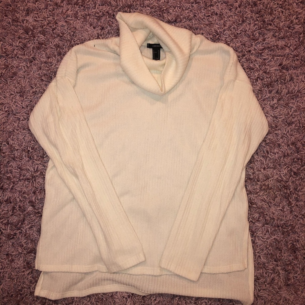 White Turtle Neck Sweater
